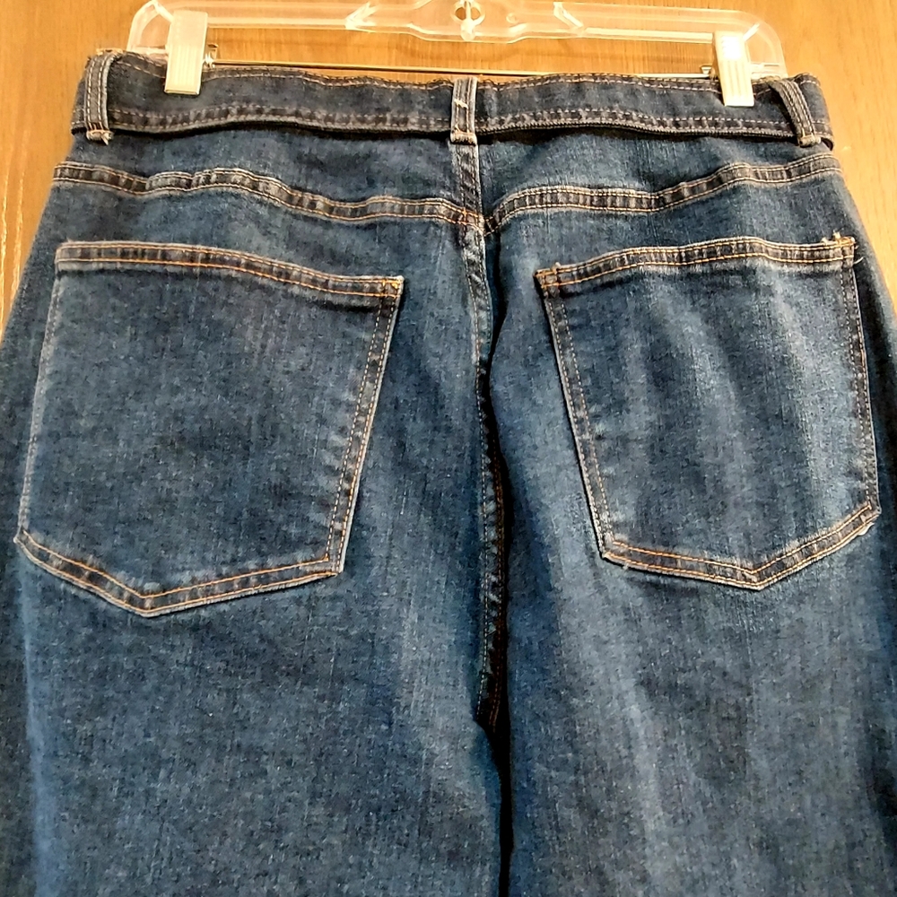 Oat New York High Rise Wide Leg Belted Jeans - Picture 5 of 6